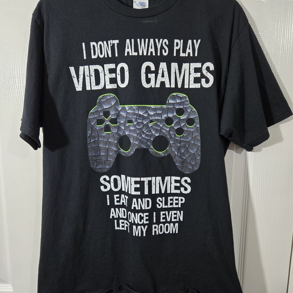 Port and Company Black Graphic Tee